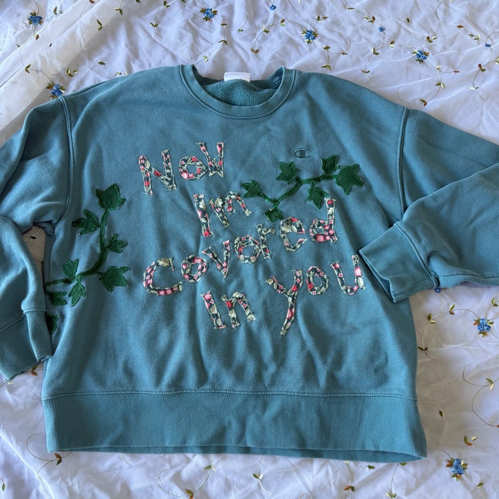 Patchwork Taylor Swift theme Crewneck sweatshirt